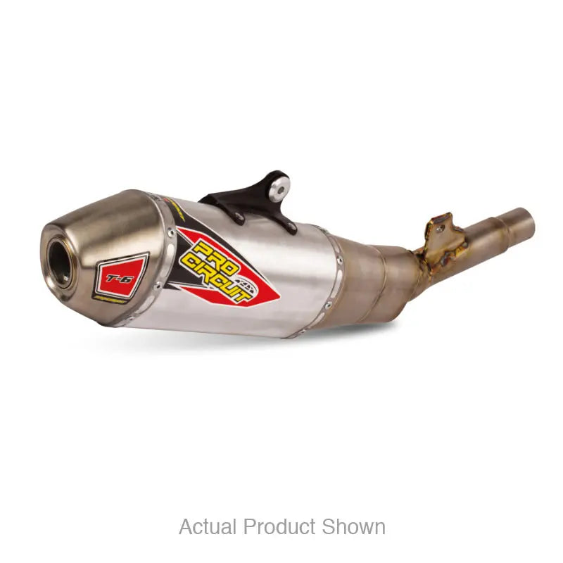 Pro Circuit T 6 Stainless Slip On w/ Spark Arrestor Kawsaki KX250F