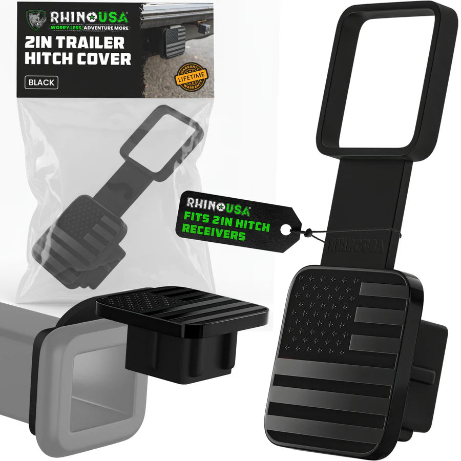 Rhino USA 2" American Flag Hitch Cover | TO-HTCVRUSA
