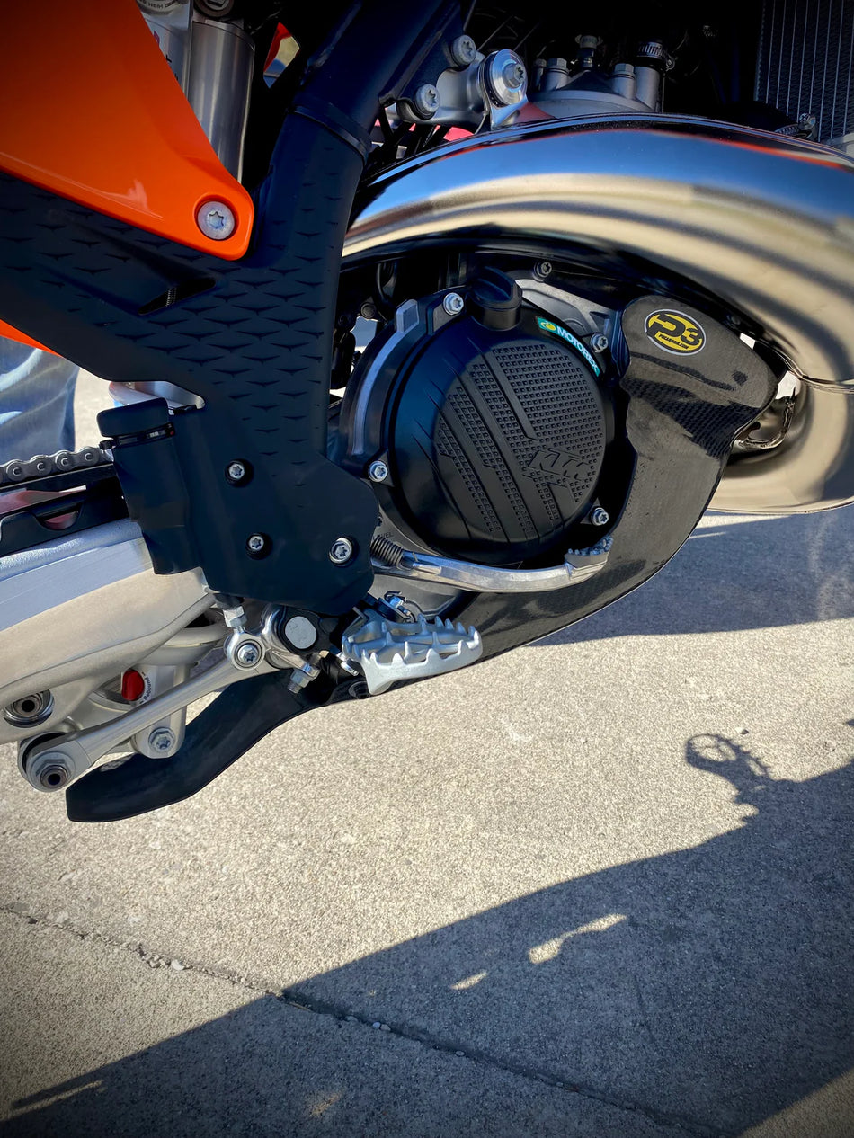 P3 Carbon Fiber Skid Plate 2025+ KTM/Husky/GasGas 250/300 w/ Linkage | 301085