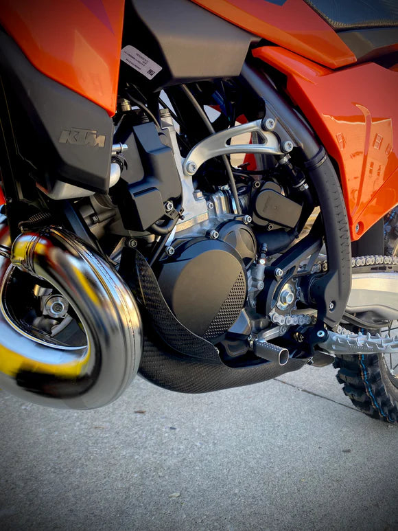 P3 Carbon Fiber Skid Plate 2025+ KTM/Husky/GasGas 250/300 w/o Linkage | 301086