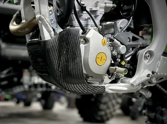 P3 Carbon Fiber Skid Plate 2025+ Kawasaki KX250/X w/ Linkage | 306053