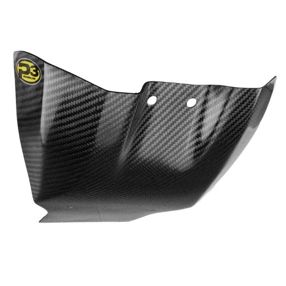 P3 Carbon Skid Plate 2019+ Yamaha/Fantic 125 w/ Linkage | 307041