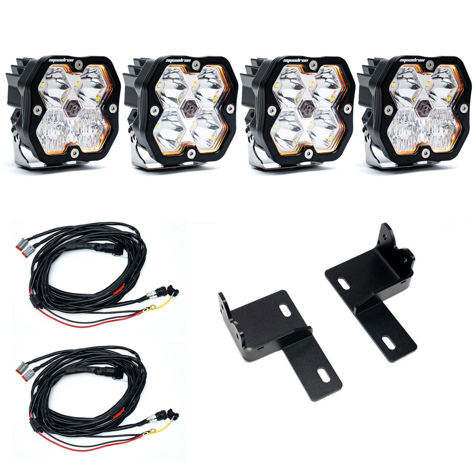 Baja Designs Squadron 2.0 Sport Behind-the-Grille Light Kit Toyota 2025-26 4Runner