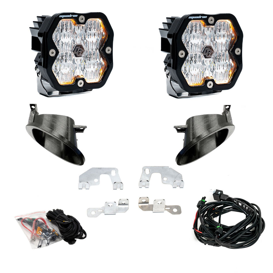 Baja Designs Squadron 2.0 Sport Fog Pocket Light Kit Mercedes 2014-18 Sprinter Van