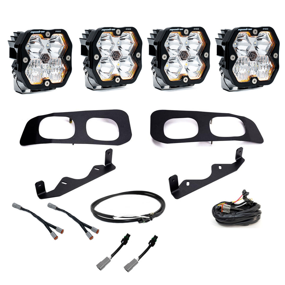 Baja Designs Squadron 2.0 Pro Dual Fog Pocket Light Kit Ford 2023-26 F-250/350 Super Duty