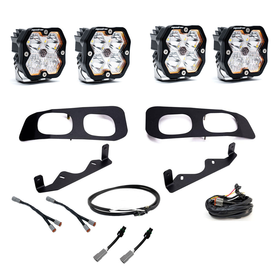 Baja Designs Squadron 2.0 Sport Dual Fog Pocket Light Kit Ford 2023-26 F-250/350 Super Duty