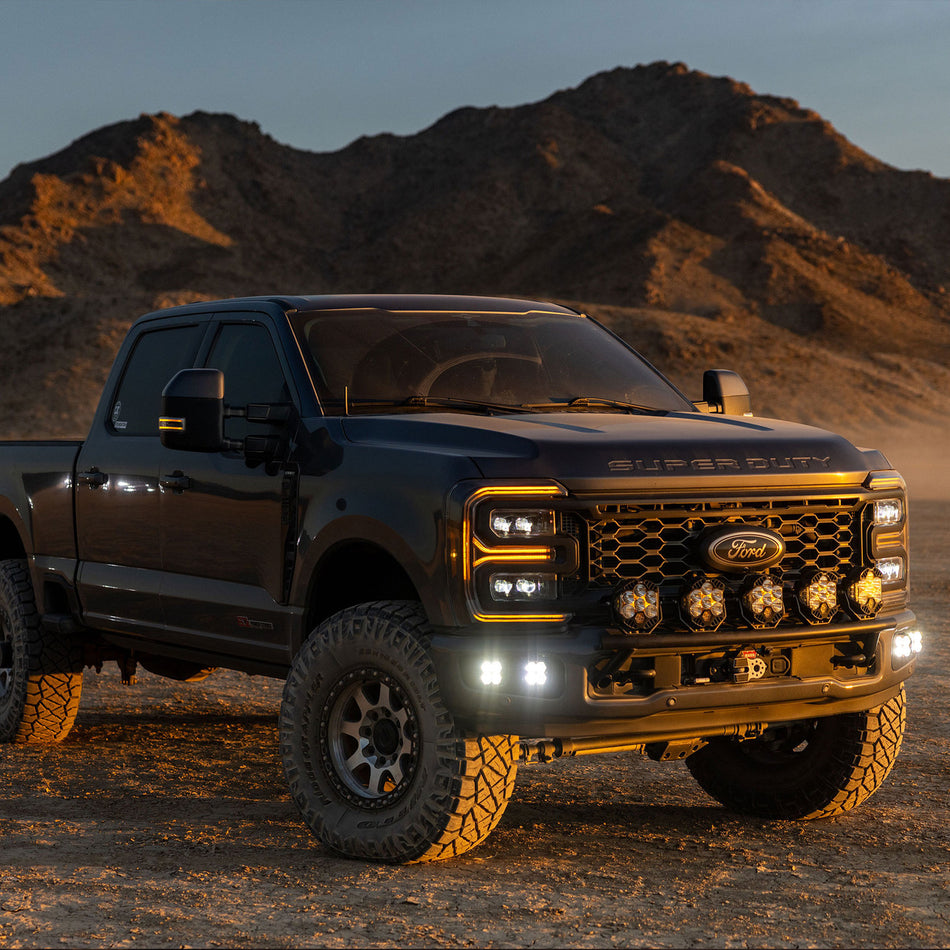 Baja Designs Squadron 2.0 Sport Dual Fog Pocket Light Kit Ford 2023-26 F-250/350 Super Duty