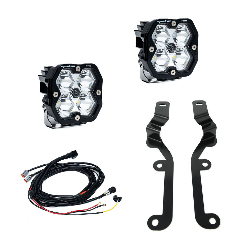 Baja Designs Squadron 2.0 Pro A-Pillar Light Kit Chevy 2019-24 Silverado 1500