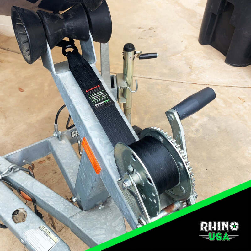 Rhino USA 2In X 20Ft Boat Winch Strap With Hook