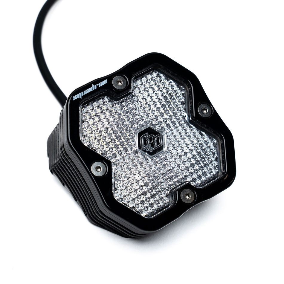 Baja Designs Squadron 2.0 Sport Black Angled Flush Mount LED Auxiliary Light Pod