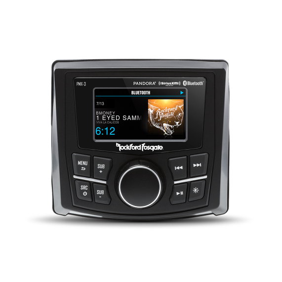 Rockford Fosgate Compact Digital Media Receiver w/ 2.7in. Display