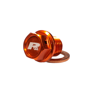 RFX Magnetic Drain Bolt - M12 x 12mm. x 1.50 - Orange