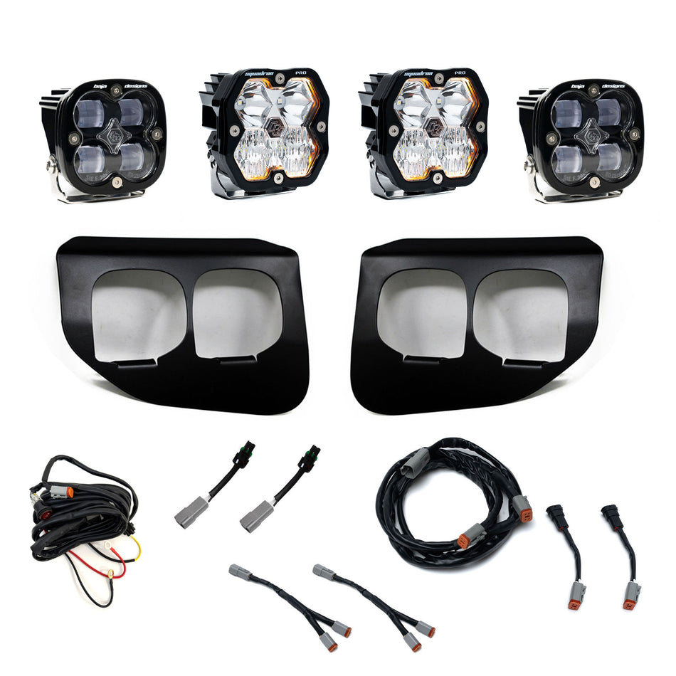 Baja Designs Squadron 2.0 Pro/Squadron SAE Dual Fog Pocket Light Kit Ford 2020-22 F-250/350 Super Duty