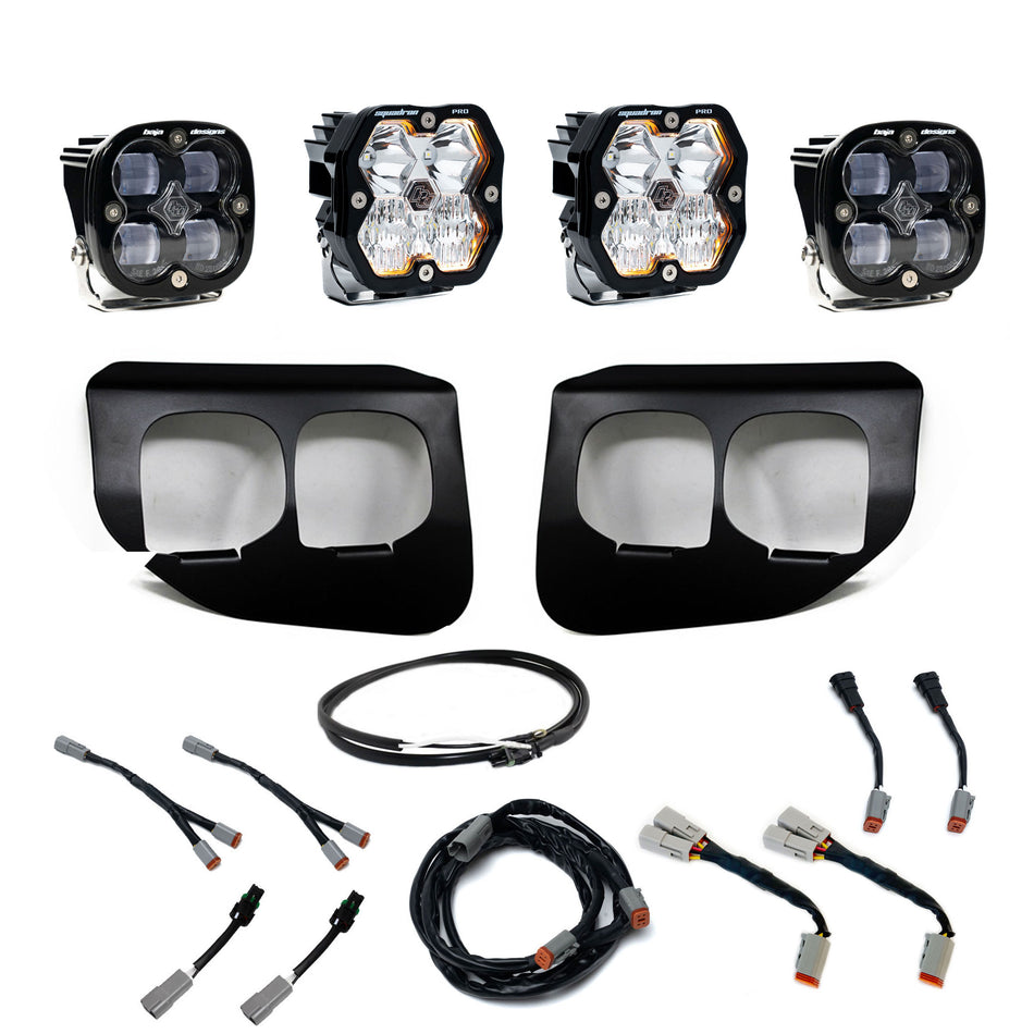 Baja Designs Squadron 2.0 Pro/Squadron SAE Dual Fog Pocket Light Kit Ford 2020-22 F-250/350 Super Duty
