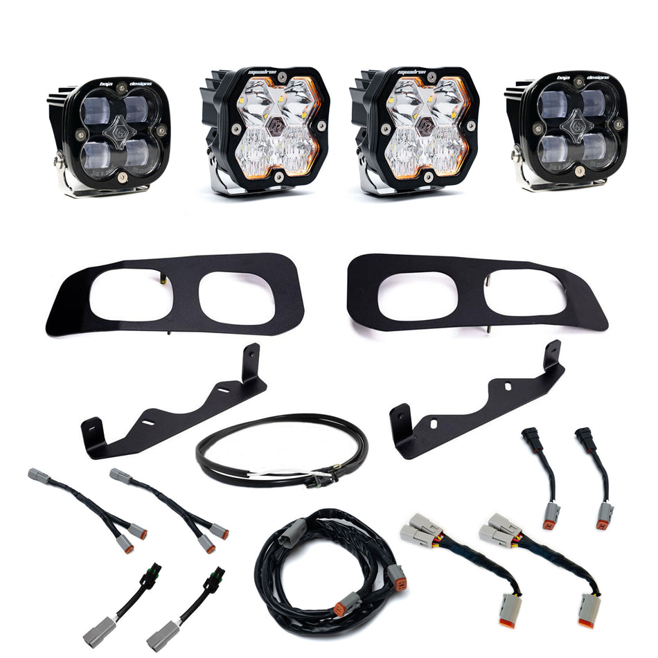 Baja Designs Squadron 2.0 Sport/Squadron SAE Dual Fog Pocket Light Kit Ford 2023-26 F-250/350 Super Duty