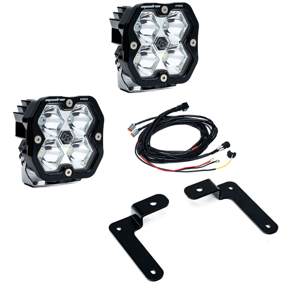 Baja Designs Squadron 2.0 Pro A-Pillar Light Kit Jeep Wrangler JL & Gladiator JT