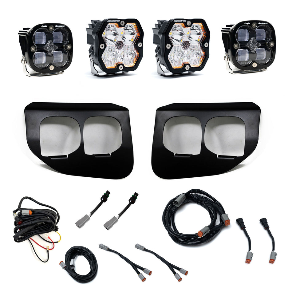 Baja Designs Squadron 2.0 Sport/Squadron SAE Dual Fog Pocket Light Kit Ford 2020-22 F-250/350 Super Duty