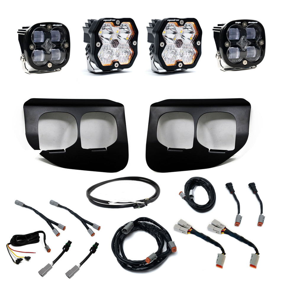 Baja Designs Squadron 2.0 Sport/Squadron SAE Dual Fog Pocket Light Kit Ford 2020-22 F-250/350 Super Duty