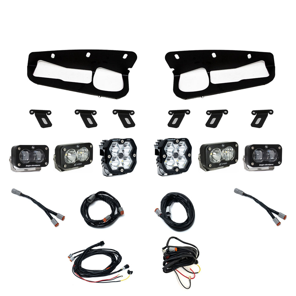 Baja Designs Squadron 2.0 Pro/S2 Pro/S2 SAE "Pro" Fog Pocket Light Kit Ford Bronco/Raptor w/ Steel Bumper