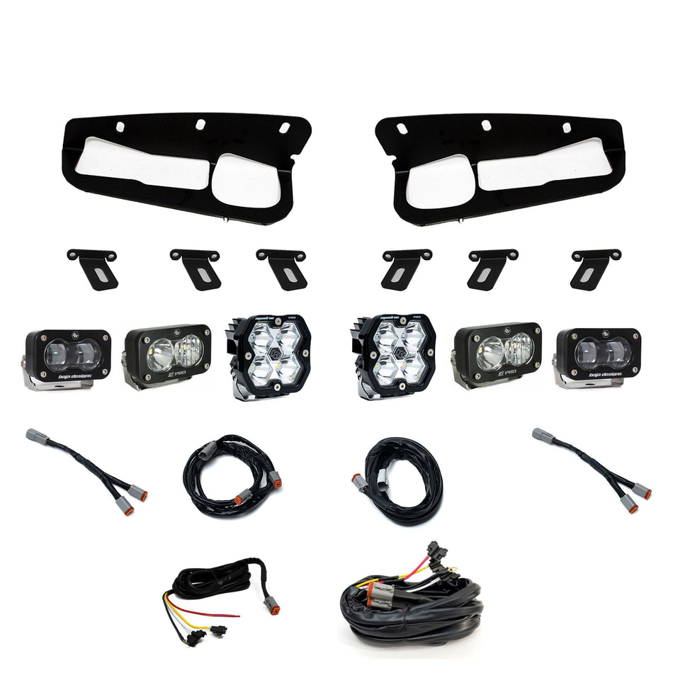 Baja Designs Squadron 2.0 Pro/S2 Pro/S2 SAE "Pro" Fog Pocket Light Kit Ford Bronco/Raptor w/ Steel Bumper