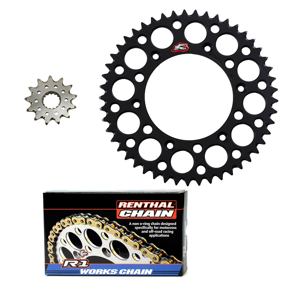 Renthal Ultralight F/R Sprockets & R1 or R3 Chain &  Kit Yamaha YZ450F(X) & 1999+ YZ250(X) 2T