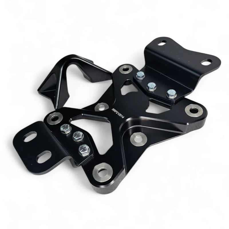 Elektric Offroad 2022+ Can Am X3 10 Bolt Radius Rod Plate with Pull Hook (Black)