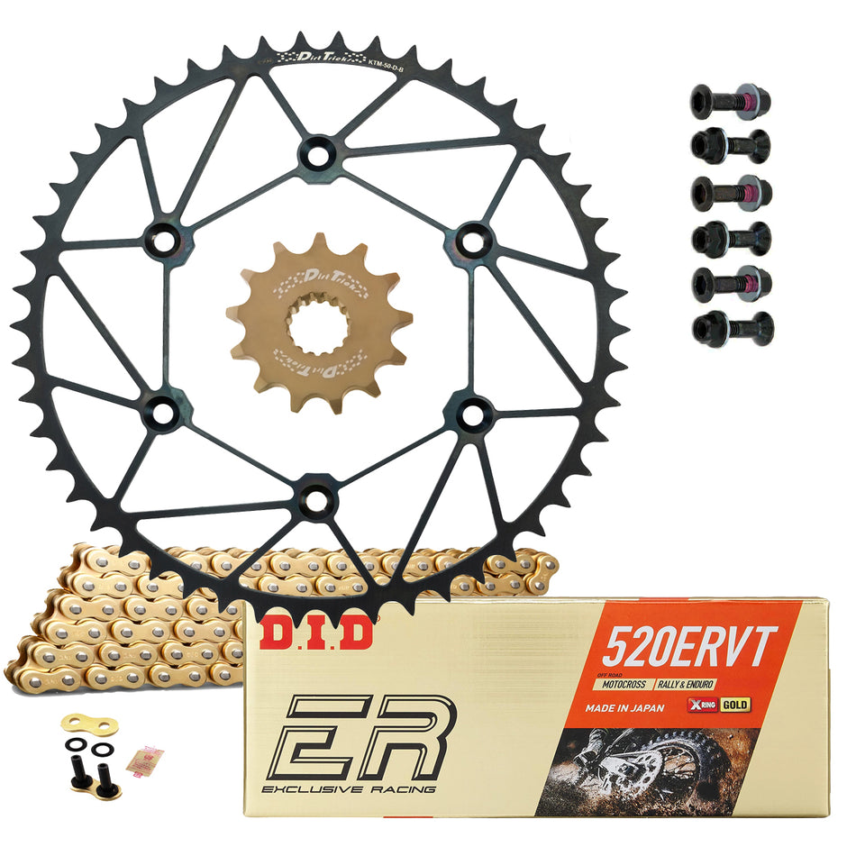 Dirt Tricks Front & Rear Sprockets &  D.I.D ERT3 or ERVT X-Ring Chain Suzuki DRZ400