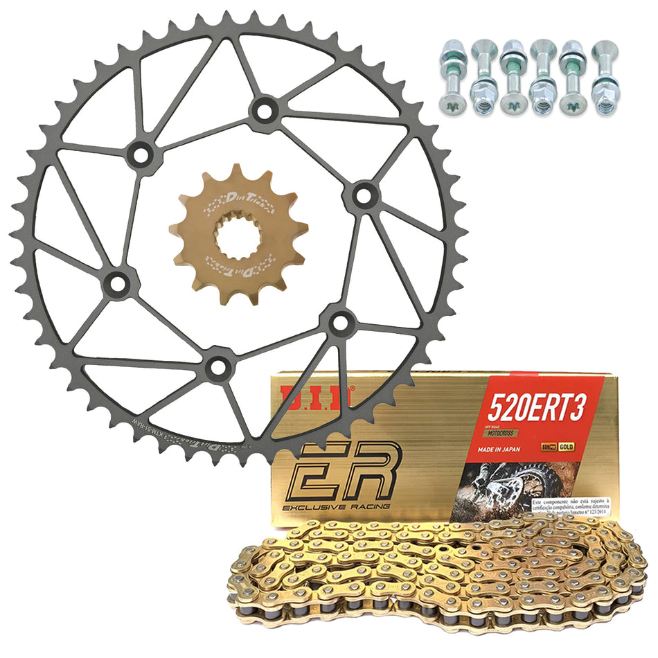 Dirt Tricks Front & Rear Sprockets &  D.I.D ERT3 or ERVT X-Ring Chain Kit 21+ Sherco 250/300 2T