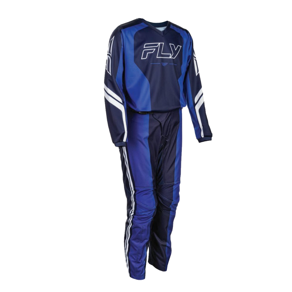 Fly Racing Youth F-16 Raze Gearset - Navy/Blue/White