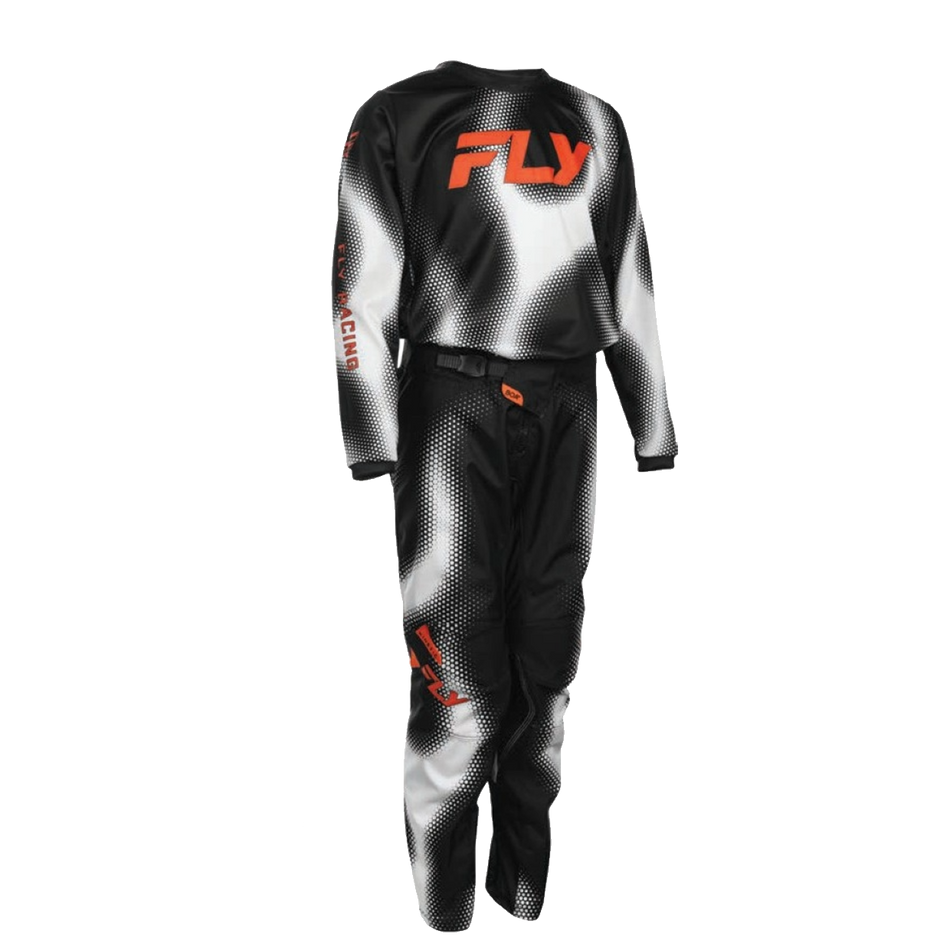 Fly Racing Youth Kinetic Torch Gearset - Black/White/Orange