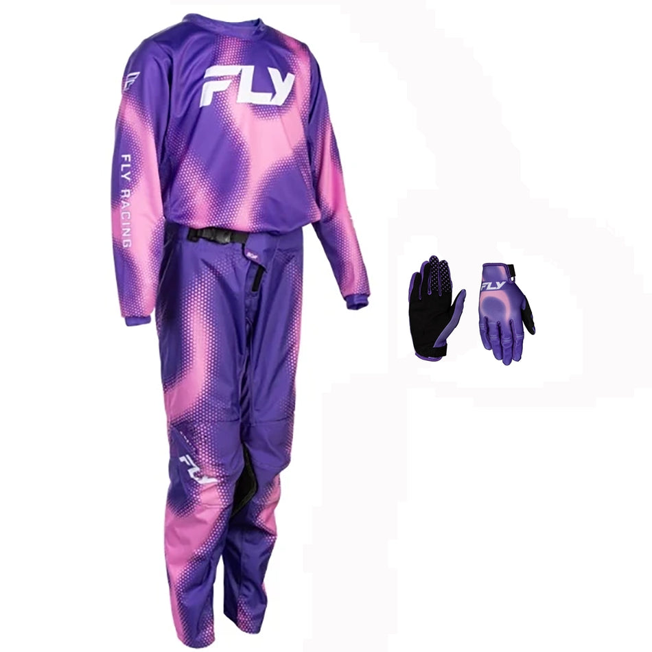 Fly Racing Youth Kinetic Torch Pants - Purple / Pink