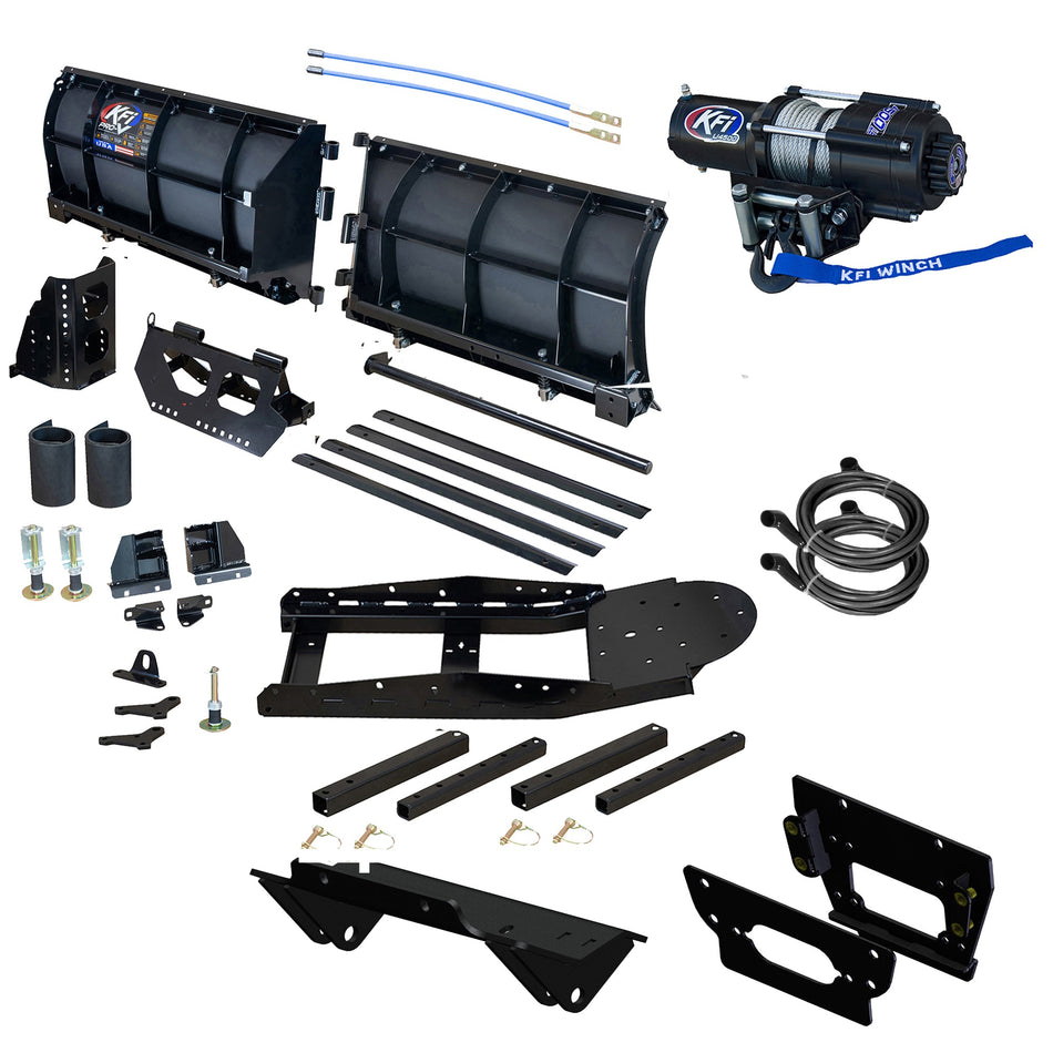 KFI 80" Pro-V Snowplow Kit fits Kawasaki Teryx KRX 1000 & KRX 4 1000 - MojoMotoSport.com