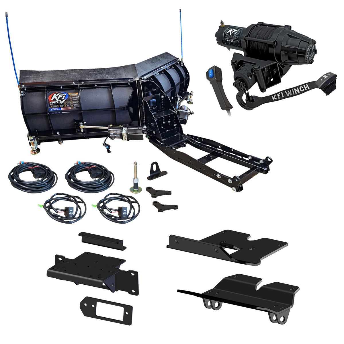 KFI Pro-V Snowplow Kit Kawasaki Ridge 1000 & Ridge XR 1000 - MojoMotoSport.com