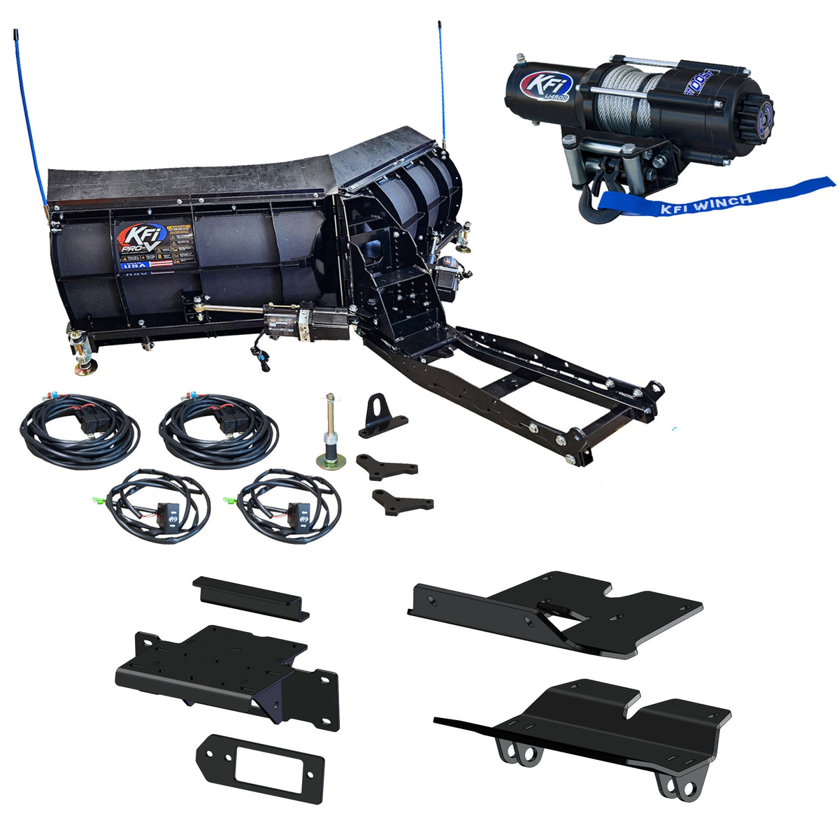 KFI Pro-V Snowplow Kit Kawasaki Ridge 1000 & Ridge XR 1000 - MojoMotoSport.com