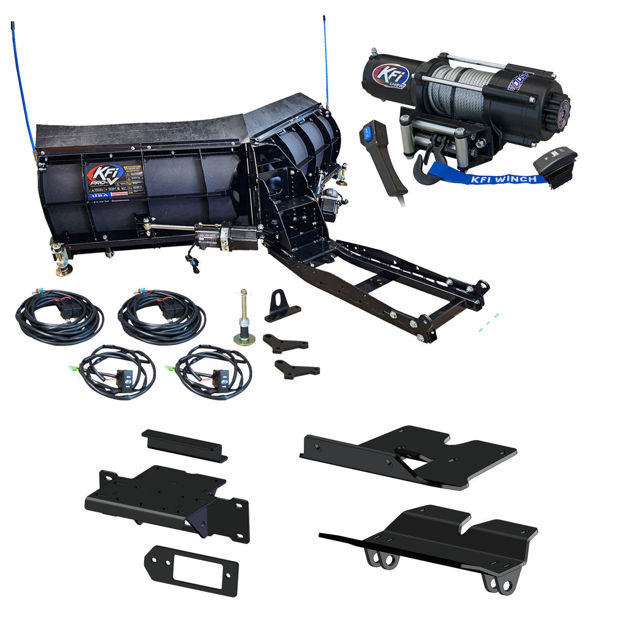 KFI Pro-V Snowplow Kit Kawasaki Ridge 1000 & Ridge XR 1000 - MojoMotoSport.com