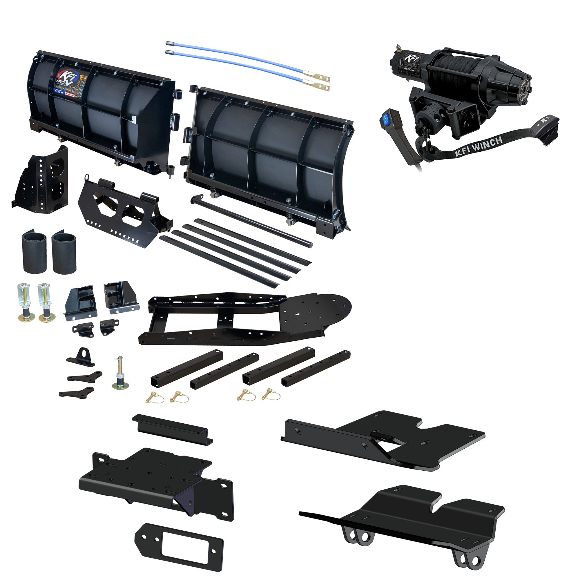 KFI Pro-V Snowplow Kit Kawasaki Ridge 1000 & Ridge XR 1000 - MojoMotoSport.com