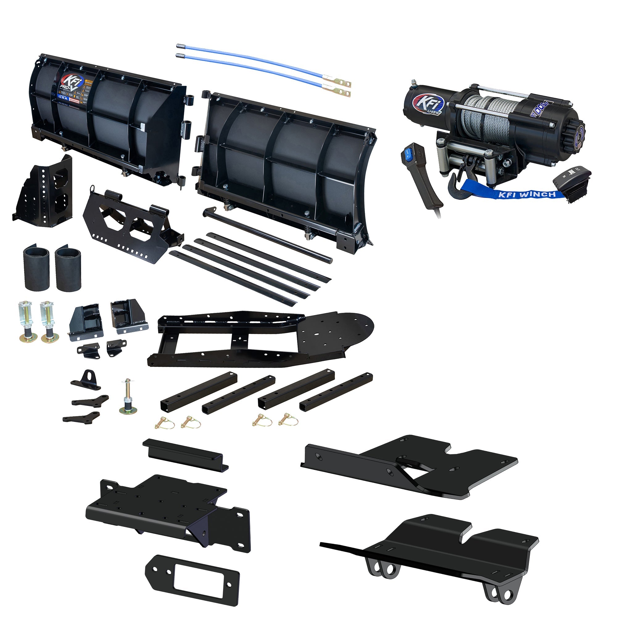 KFI Pro-V Snowplow Kit Kawasaki Ridge 1000 & Ridge XR 1000 - MojoMotoSport.com