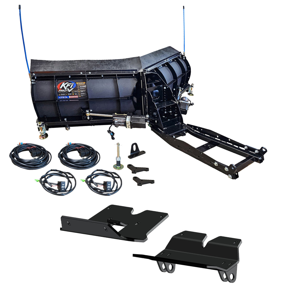 KFI Pro-V Snowplow Kit Kawasaki Ridge 1000 & Ridge XR 1000 - MojoMotoSport.com
