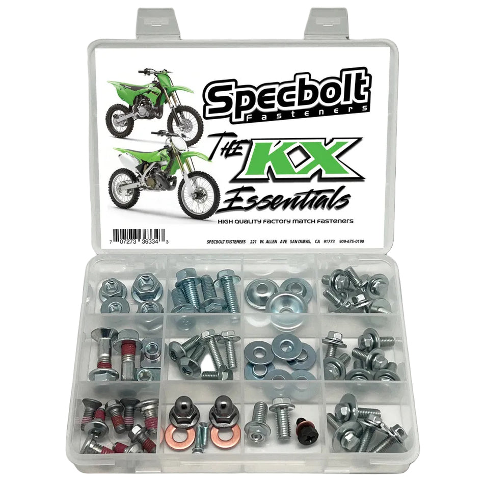 Specbolt Kawasaki KX 2-Stroke Essentials Track & Trail Bolt Kit | KAW-KX-ES