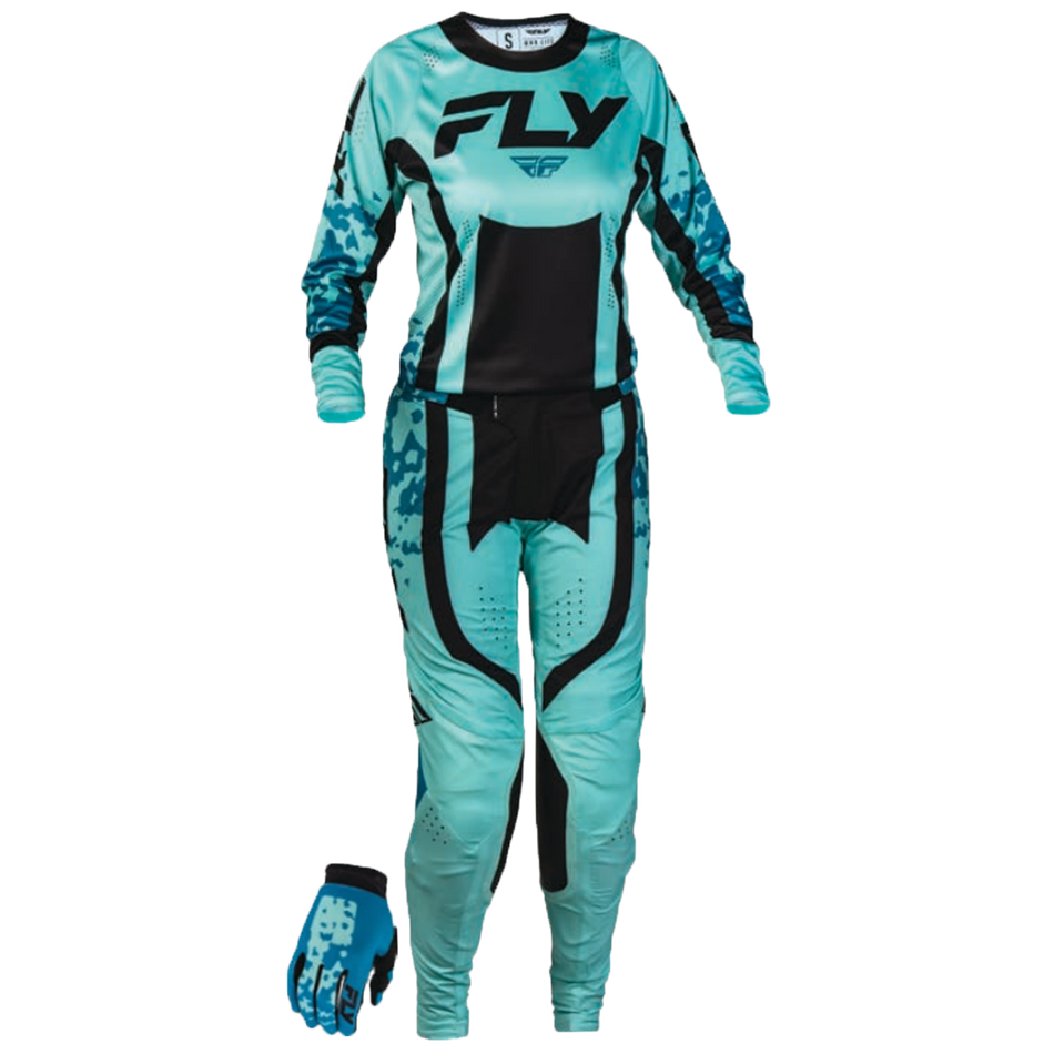 Fly Racing 2027 Women's Lite Flake Gearset - Aqua/Teal/Black