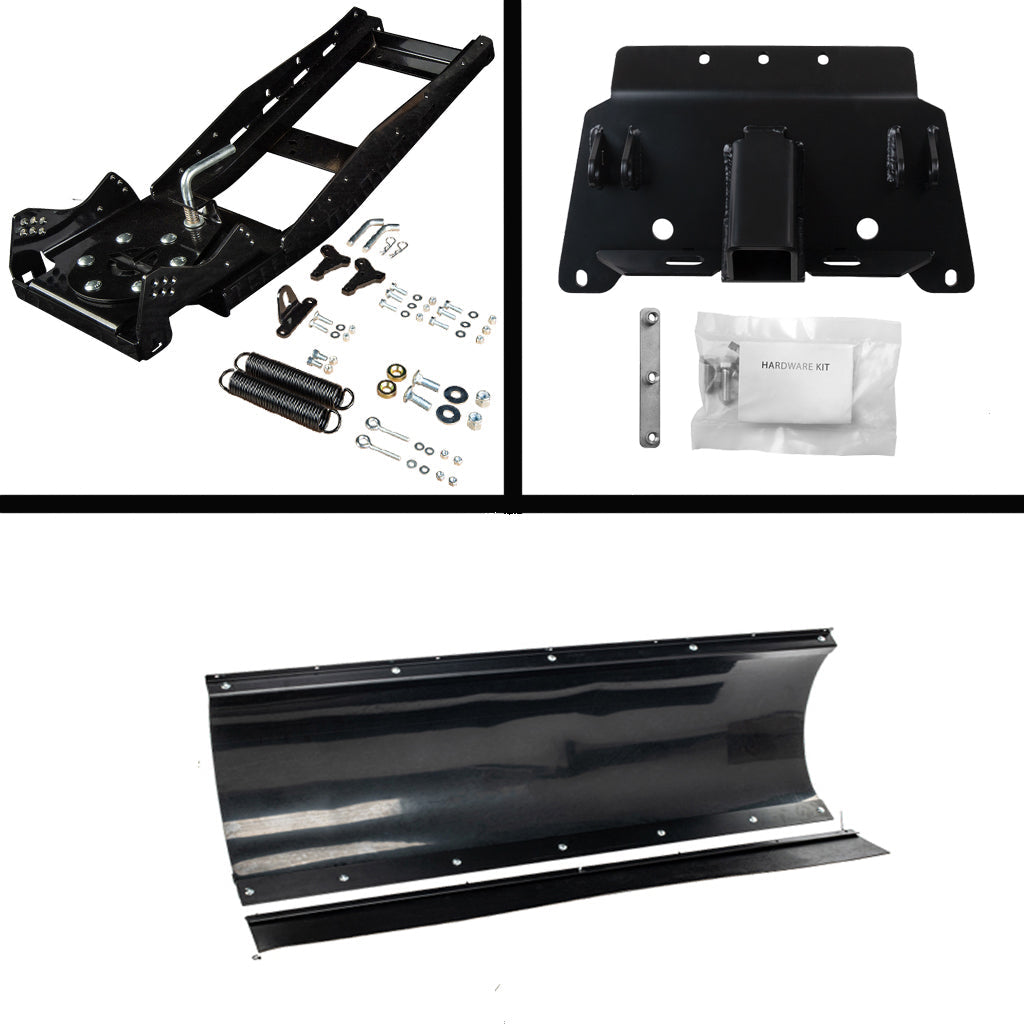 Open Trail Snowplow Kit Polaris fits most 400 - 800 & EV Ranger Midsize & Fullsize Models - MojoMotoSport.com