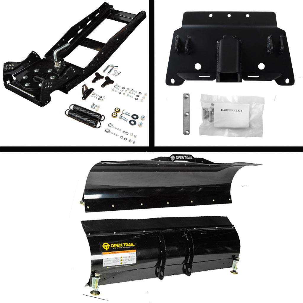 Open Trail Snowplow Kit Polaris fits most 400 - 800 & EV Ranger Midsize & Fullsize Models - MojoMotoSport.com