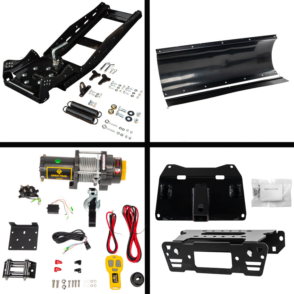 KFI Snowplow Kit for various Polaris Ranger Crew & XP 570/900/1000 - MojoMotoSport.com