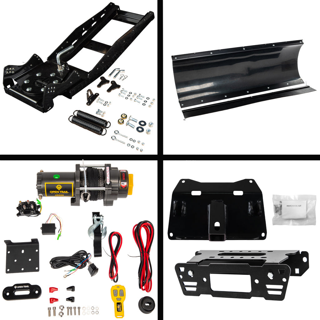 KFI Snowplow Kit for various Polaris Ranger Crew & XP 570/900/1000 - MojoMotoSport.com