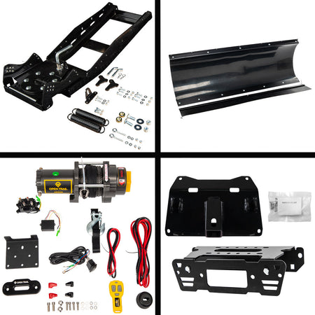 KFI Snowplow Kit for various Polaris Ranger Crew & XP 570/900/1000 - MojoMotoSport.com