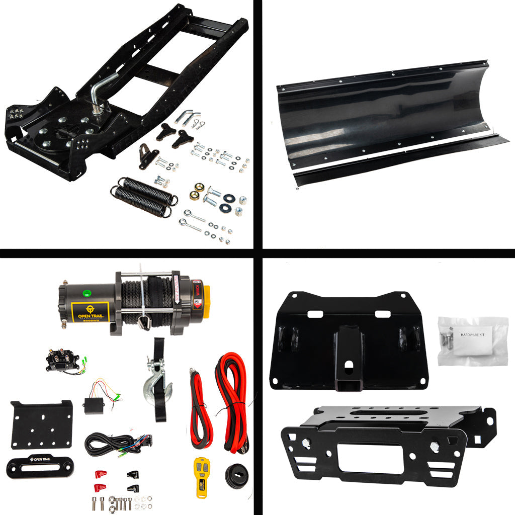 KFI Snowplow Kit for various Polaris Ranger Crew & XP 570/900/1000 - MojoMotoSport.com