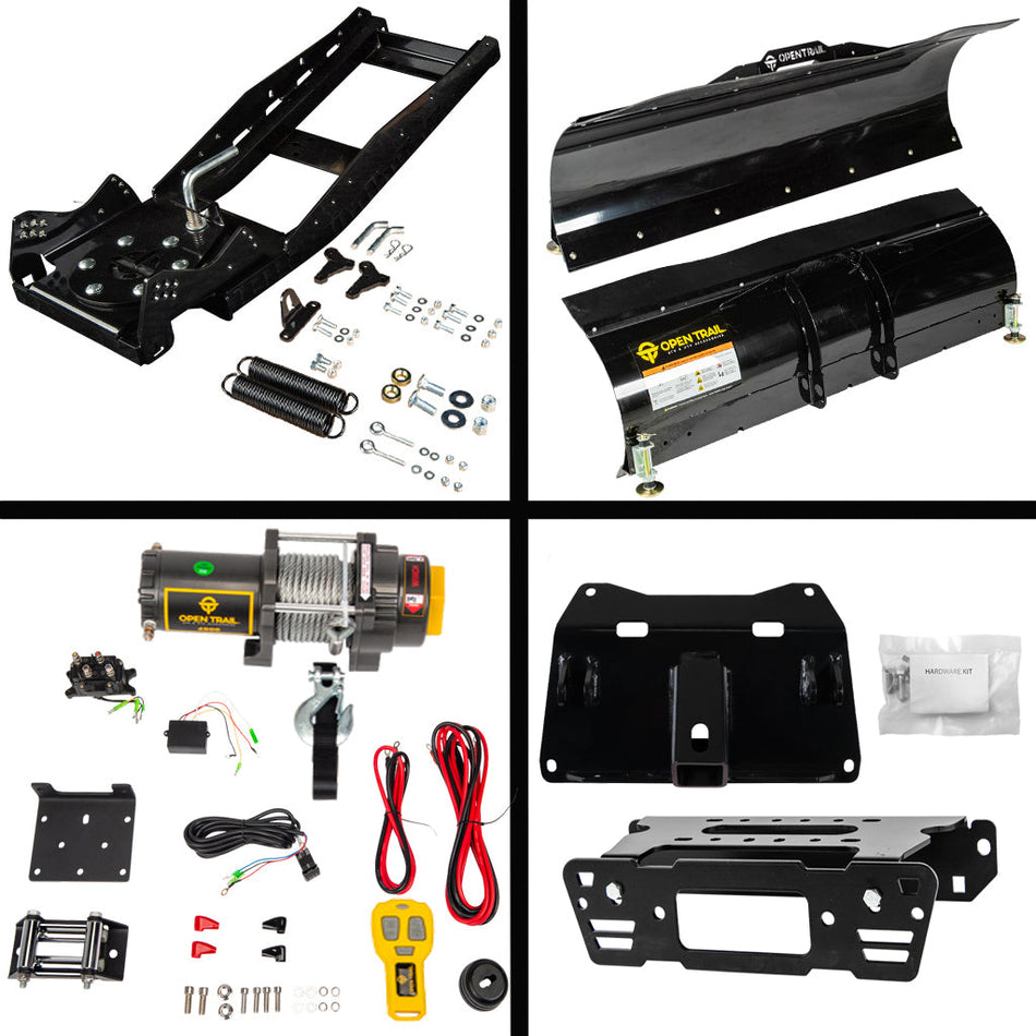 KFI Snowplow Kit for various Polaris Ranger Crew & XP 570/900/1000 - MojoMotoSport.com