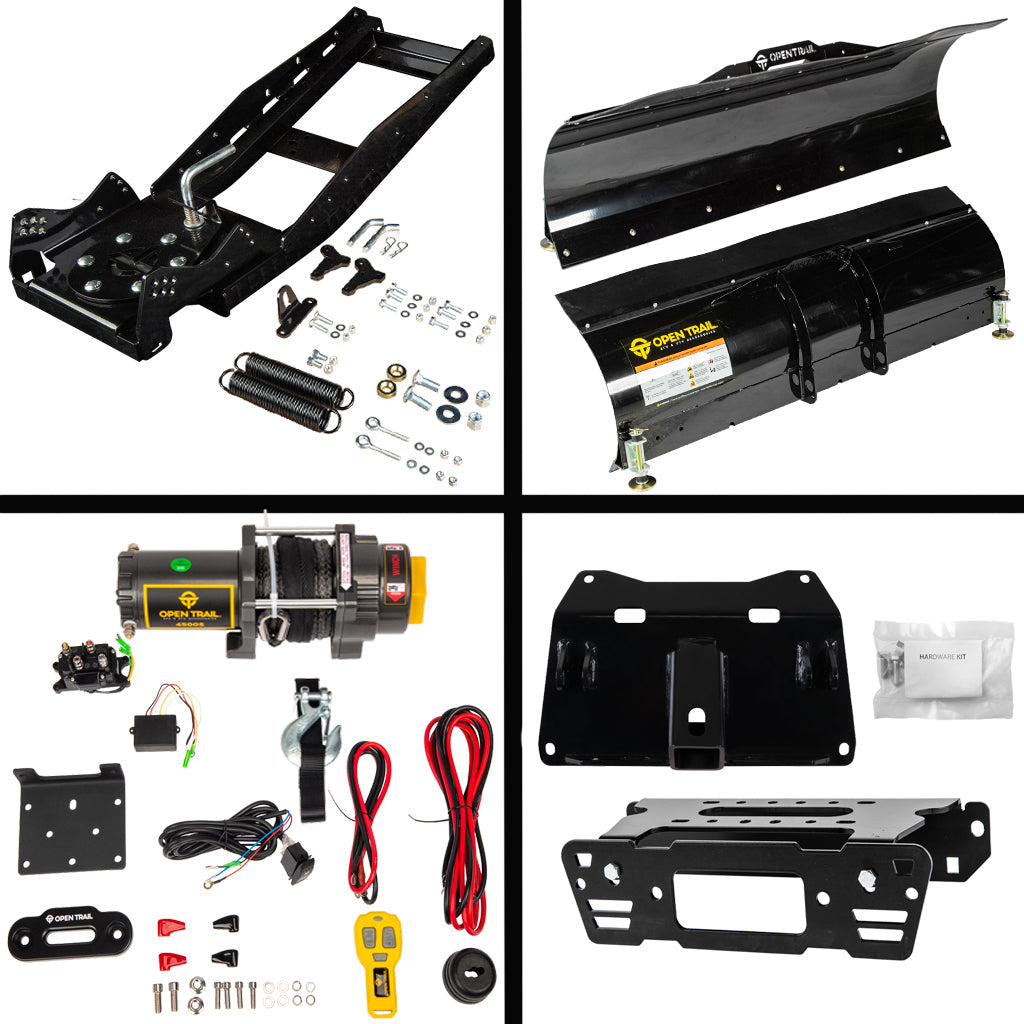 KFI Snowplow Kit for various Polaris Ranger Crew & XP 570/900/1000 - MojoMotoSport.com