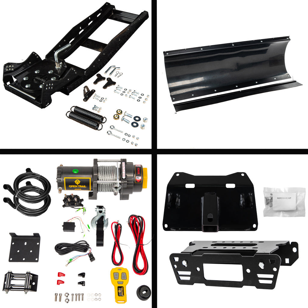 Open Trail Snowplow Kit for various Polaris Ranger Crew Pro XD/570/900/1000 - MojoMotoSport.com