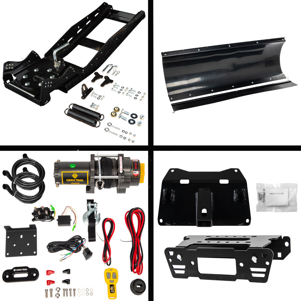 Open Trail Snowplow Kit for various Polaris Ranger Crew Pro XD/570/900/1000 - MojoMotoSport.com